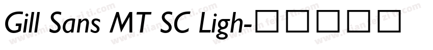 Gill Sans MT SC Ligh字体转换